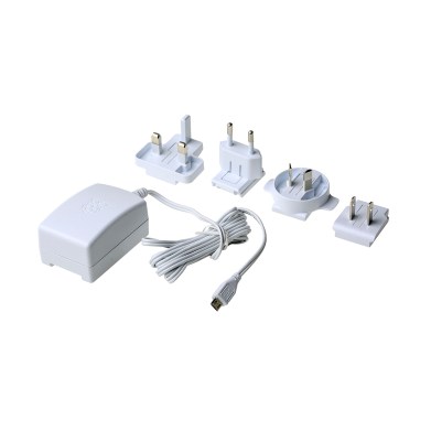 OKdo Multihead Dual Port USB Quick Charge Power Supply (PSU) 65W with USB-C,  Interchangeable Head - OKdo