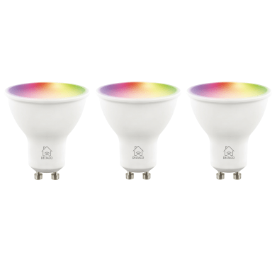 Deltaco Smart Home GU10 LED Leuchtmittel, 5W, dimmbar, App, 3er Pack (RGB)  Elektroshop Wagner